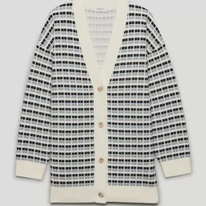 Aritzia Babaton Lacer Cardigan Size L 100% Merino Wool
